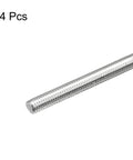 M5 x 300mm stainless steel threaded rod, 0.8mm pitch, right-hand thread, 4-pack