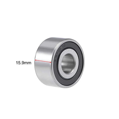 Sick 3201-2RS Angular Contact Ball Bearings 3 Piece Chrome Steel Double Sealed Low Noise Heavy Duty Abec P0 Precision Rated 15.9mm width
