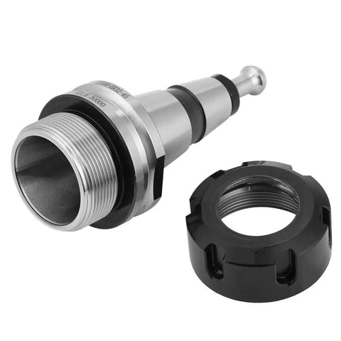 Iso30 Er32 Balanced Collet Chuck CNC Tool Holder 30000 RPM G2.5 Tolerance stainless steel with black locking nut.