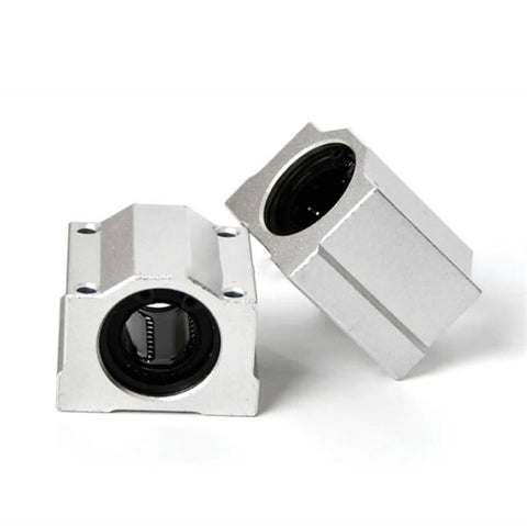 SCS8UU 8MM Linear Bearing Slide Block For Slick Motion And Heavy Duty Grind With Built Tough Rails And Dead On Accurate CNC Machinery Plug And Play Setup, silver slide bushings