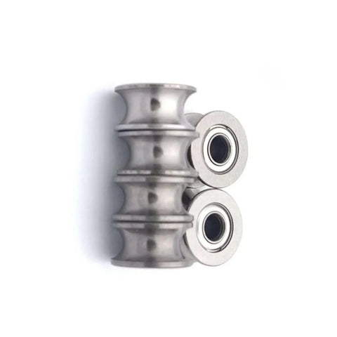 Top Tier Bearing Steel Linear Pulley With U Groove And V Groove Guides For Heavy Duty Shop Builds Featuring Smooth Riding Deep Groove Ball Bearings In Four By Thirteen Seven MM Dimensions, showing steel construction and bearings.