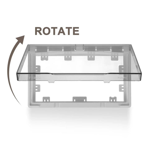No Sweat Waterproof Outlet Covers With Heavy Duty Adhesive Strip For Quick Home Fixes Total Indoor Outdoor Weather Blocking to keep electrical boxes sealed tight.