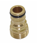 Copper Hose Tap Connector And Mixer Adaptor Water Pipe Joiner Fitting close-up view, showing durable copper material and threaded design
