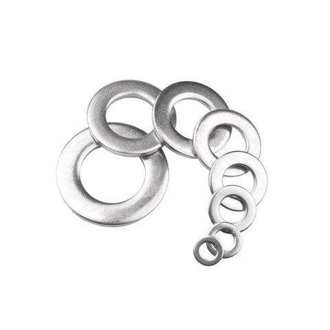 10 Pcs M5 X 30 X 2mm Flat Washers In 304 Stainless Steel Circular Screw Washers SAE Fender Style Washers Flat Washer Assortment Kit For Screws And Bolts, assorted sizes