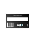 Fido2 Certified Multi Factor Auth Token Nfc Smart Card with barcode and website for passwordless login.