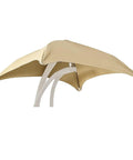 Beige Replacement Canopy For Outdoor Hanging Chaise Lounger, Weatherproof UV Resistant Shade For Patio Hammock Swing Chair, Easy Install, Durable 44.5 By 45.5 Inch Canopy Only.