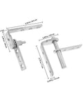 Stainless Steel Self Closing Door Hinges With Invisible Pivot Mounting Bracket For Double Swing Doors showing dimensions