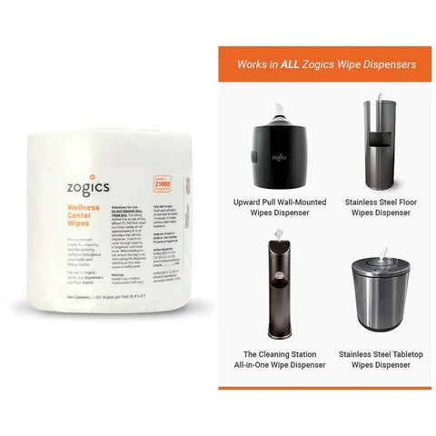 Image showing a packaging of Gym Equipment And Surface Cleaning Wipes For Wellness Centers, suitable for various wipe dispensers.