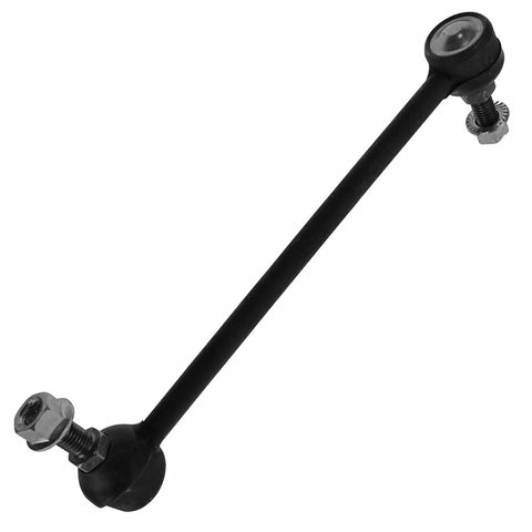 Get Back On The Asphalt Fast With This Heavy Duty Front Steering And Suspension Kit Featuring Ten Essential Auto Parts Like Inner Outer Tie Rods Lower Control Arms Ball Joints And Sway Bars For A Rock Solid Ride. Black sway bar link with two ends and nuts.