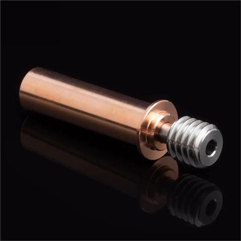 Top Shelf Titanium Bi Metal Heatbreak For Creality Cr 6 Se 3d Printer Hotend Upgrade shown from side with threaded end and smooth finish.