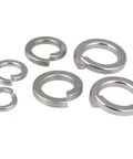 80 Pieces M6 Split Lock Washers Spring Washers 316 Marine Grade Stainless Steel heavy duty washers in various sizes.