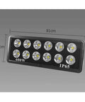 Tough As Nails Outdoor Floodlight With Knockout Led Projection and IP66 Waterproof Body dimensions 81cm x 33cm, 600W output.