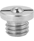 Kickass Stainless Steel Spring Loaded Ball Plungers M5X5 Threaded Set Featuring Flanged Heads And Ridiculously Smooth Action Perfect For Precision Clamping Auto Projects Quick Install Setup, close-up of threaded ball plunger.