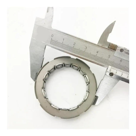 Heavy Duty One Way Starter Clutch Sprag Bearing Freewheel Motorcycle Atv Part 9104 measuring tool next to metal bearing