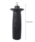 Heavy Duty Secondary Side Handle For Angle Grinders featuring M10 attachment, 4.8in length, durable non-slip grip design.
