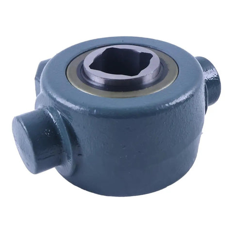 Top Shelf Beefed Up 1-1/4 Inch Square Disc Harrow Trunnion Bearing with sturdy cast iron housing and hex socket.