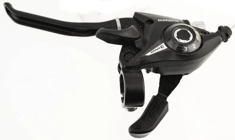 Left Shifter And Brake Lever For V-Brake EZ-Fire 4-Finger Design With Optical Gear Display And Powerful Cable And Housing Included
