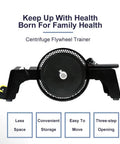 Heavy Duty Flywheel Strength Trainer Featuring Fully Adjustable Resistance For Killer Full Body Pump Sessions And Serious Gym Rat Workouts In Your Solid Home Gym Setup side view showing compact design and flywheel.