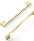 10 Pack Brushed Gold Cabinet Pulls And Drawer Handles With 7.5 Inch Size And 192 mm Hole Centers Crafted From Heavy Duty Zinc for kitchen.