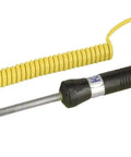 R2920 Type K Surface Probe Thermocouple, black handle with yellow cable and metal probe end, for flat and convex surfaces.