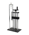 Heavy Duty Digital Force Gauge Test Stand Boss Tier Push Pull Dynamometer Bench with adjustable height and sturdy base.