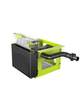Dust Free 3500W Table Saw For Woodworking Beast Mode All In One Desktop Cutter side view showing built-in vacuum system