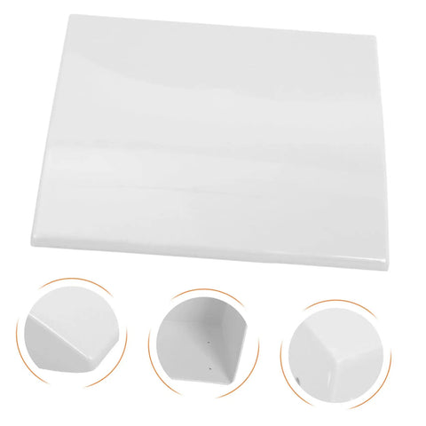 Heavy Duty Outdoor EV Charger Enclosure Weatherproof Rain Shell top view, smooth white finish, designed for electric vehicle plug protection.