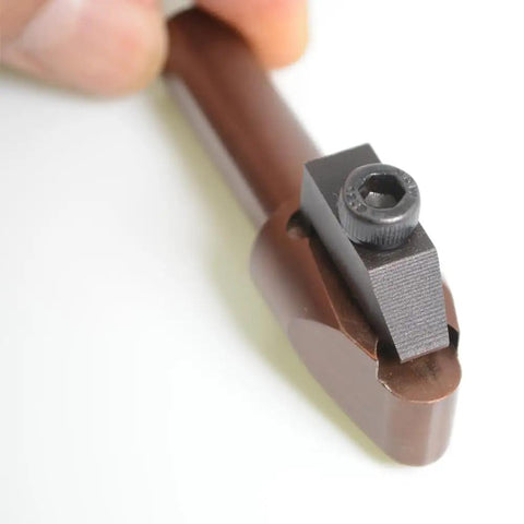 Pro Grade Lathe Tool Holder With Diamond PCD CBN PCBN Inserts, 12.7mm Dia, alloy steel mount for precision machining.