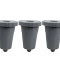 Three gray Keurig Compatible Reusable Coffee Filter 3 Pack For K10 K15 Series Brew Coffee Or Tea Eco Friendly Gear To Cut Your Carbon Footprint Gray For Everyday Use