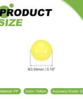 Hardcore 100 Piece Polypropylene Plastic Bearing Balls 5/32 Inch 3.94 mm Yellow G2 Accuracy Smooth Wear Resistant Solid Hardware For Heavy Duty Mechanic Repairs And Gear Swaps size and material details.