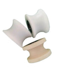 Top Shelf Nylon Pulley U Shaped Track Wheel Guide Roller Support For Electric Sliding Doors And Fence Rolling Systems, white nylon rollers.