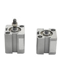 Rugged Square Air Pneumatic Cylinder Double Acting Unit with 12Mm or 16Mm bore showing male and female threads, aluminum construction.