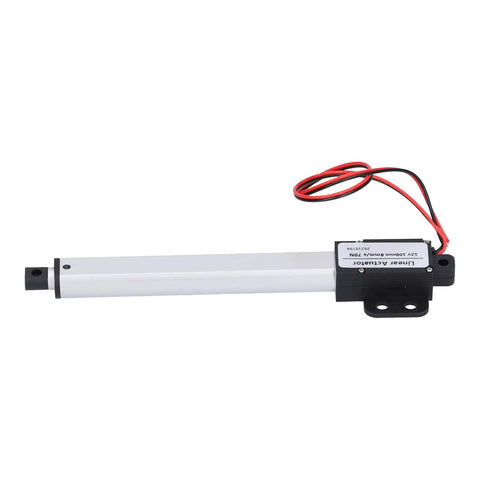 12V Micro Linear Actuator With 100mm Stroke, 8mm Per Second Travel, 70N Force, low noise, short circuit protection, side view