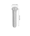 Detailed view of Pro Grade Aluminum Rivet Nuts Kit 4mm 80pcs, showcasing a single 4mm rivet nut, ideal for auto sheet metal repair.