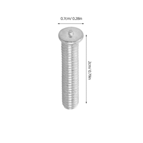 Detailed view of Pro Grade Aluminum Rivet Nuts Kit 4mm 80pcs, showcasing a single 4mm rivet nut, ideal for auto sheet metal repair.