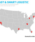 Map showing logistics locations for Heavy Duty Front Wheel Hub And Bearing Assembly Pair with warehouses for US delivery.