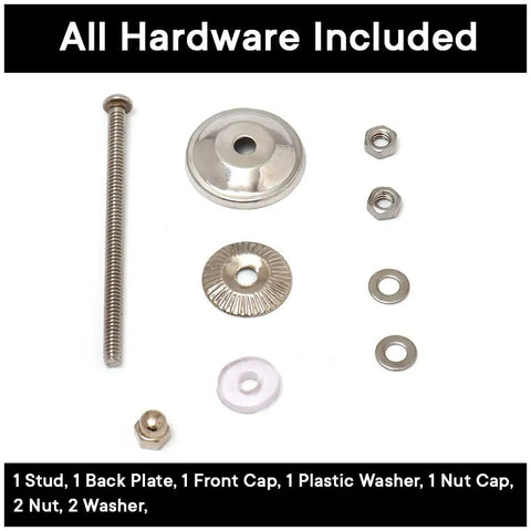 All hardware included for Six Piece Cream Crackle Ceramic Cabinet Knobs Set For Drawers And Dressers, 0.75 Inch Diameter