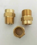 Pro Grade Brass Hose Fitting Set 3/8, 1/2, 3/4, 1 Inch BSP Male to Solder Cup Connector End Feed
