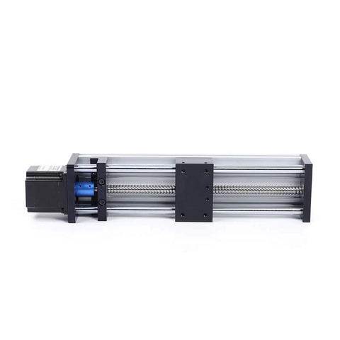 High Precision Ball Screw Linear Rail Slide Table with Nema23 Motor, horizontal view