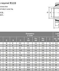 Dimensions chart for Gebk16s Metric Radial Spherical Plain Bearing 16Mm ID 38Mm OD 21Mm Inner 15Mm Outer with specifications.