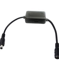 Durable Solar Charging Controller With USB 5V 2A Output And 5.5x2.1mm Connector showing dual cable connections
