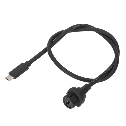 Heavy Duty Waterproof Extension Cable With Thread Lock Connector Rugged Outdoor Power Cord 0.5m USB 3.0 for jobsite tools.