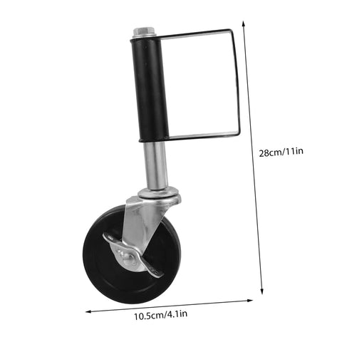Kickass Durability Rock Solid Design Silent Gate Caster Wheel With Spring Support And Anti Vibration Cushioning, 28cm tall.
