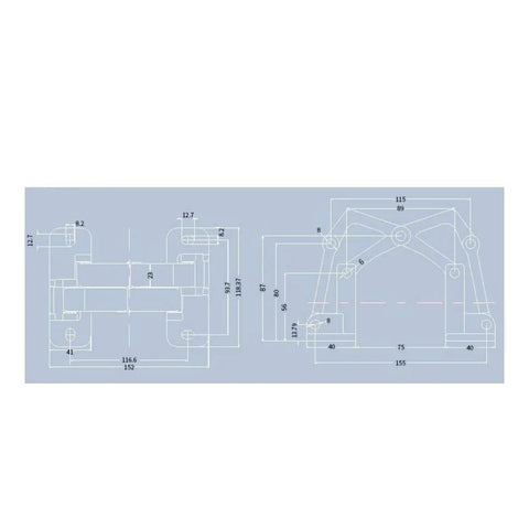 Heavy Duty Concealed Door Hinge With Rust Resistant Stainless Steel And Adjustable Articulated Arms For Fire Cabinets That Pulls Off Major Work Hella Smooth dimensions diagram showing detailed measurements.