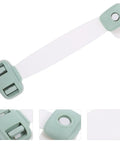 Five Pack Kid Safe Cabinet Locks For Babies, Drawer Latch With Double Press Buckles, 360 Degree Rotation, ABS Safety Locks