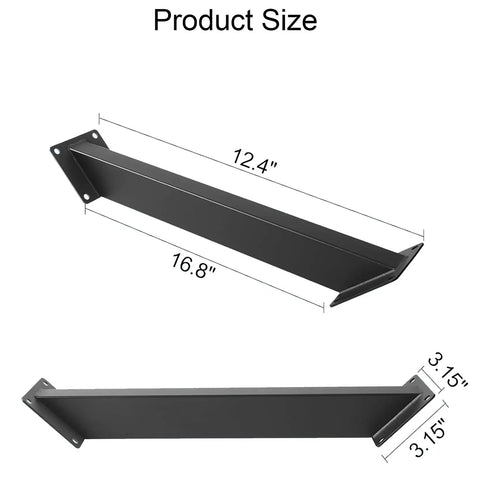 4 Pack 45 Degree Pergola Bracket Kit Beefy Heavy Duty Corner Braces For Wood Beams Gazebos Treehouses Inside Mount Roof Riser Brackets Steel With Black Powder Coating