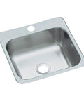 Stainless Steel Bar Sink 15 By 15 Inch Top Mount Single Basin Drop In Kitchen Sink With One Faucet Hole Space Saving Workstation