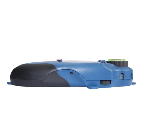 Heavy Duty Industrial Stud Finder Wall Scanner Straight Up Accurate Detector side view showcasing controls and ergonomic design.