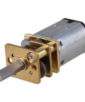 Pro Grade Miniature 12V DC Geared Motor With 12MM Metal Casing And Smooth Operator 60RPM Drive features steel gears and a 10MM shaft.