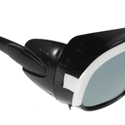 Kickass Welding Safety Glasses With HD Clear Lenses For Grinding And Outdoor Work Featuring Adjustable Nose Pads and Secure Ear Hooks.